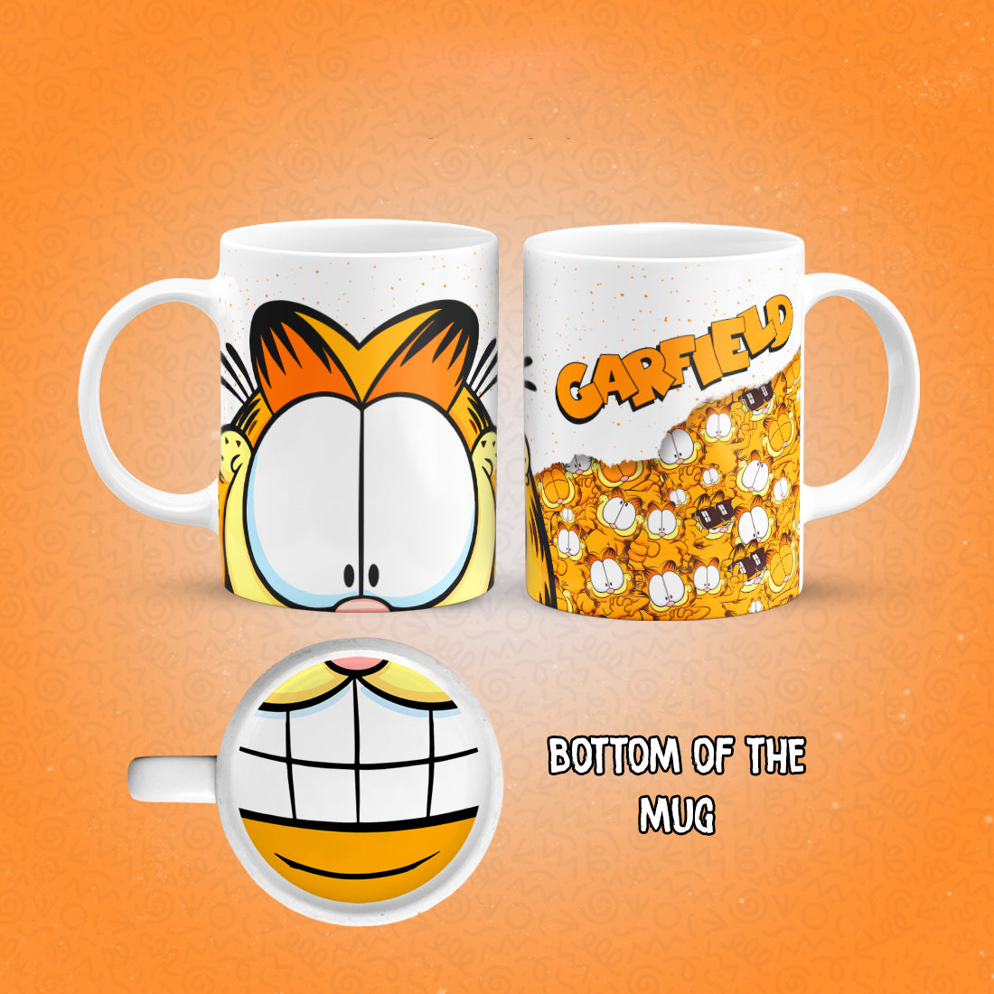 Garfield Mug Bottom Print