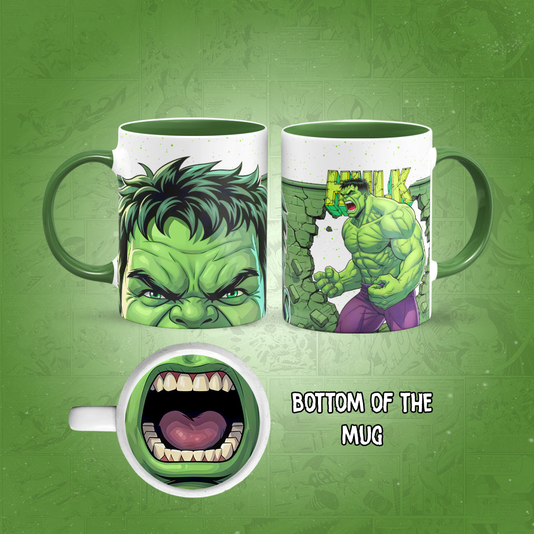 Hulk Mug Bottom Print