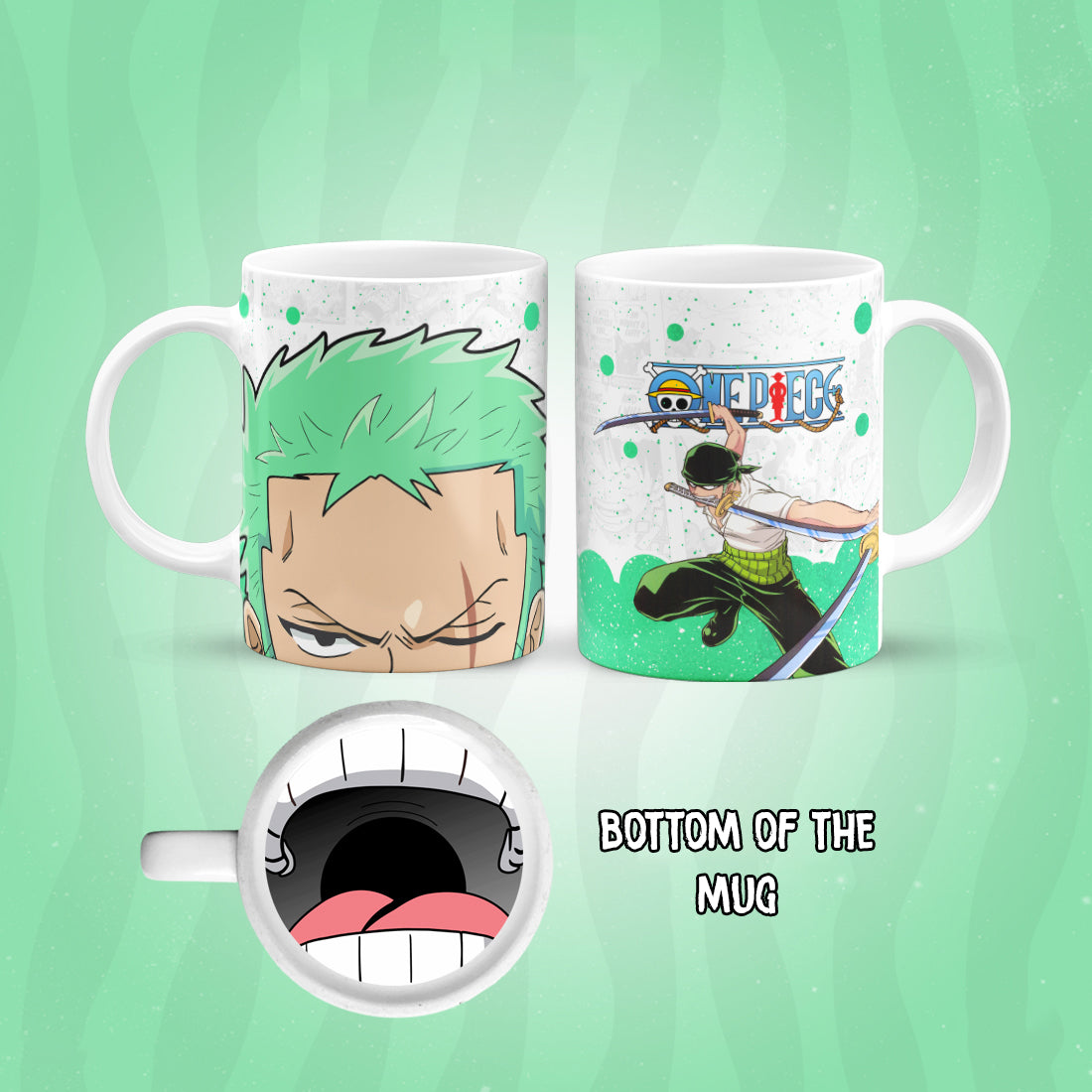 Zoro Mug Bottom Print