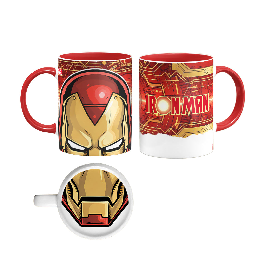 Iron Man Mug Bottom Print