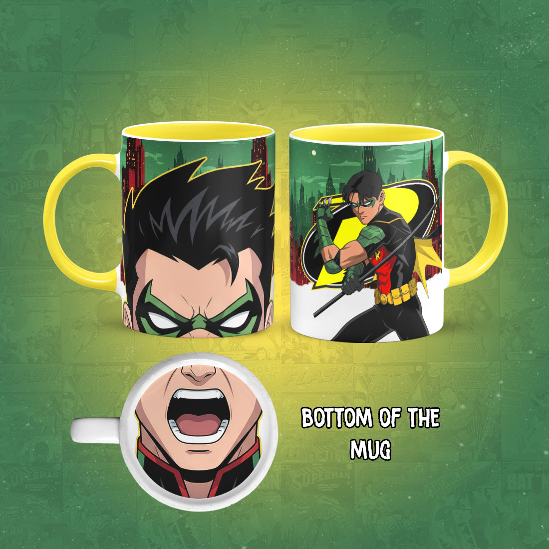 Robin Mug Bottom Print