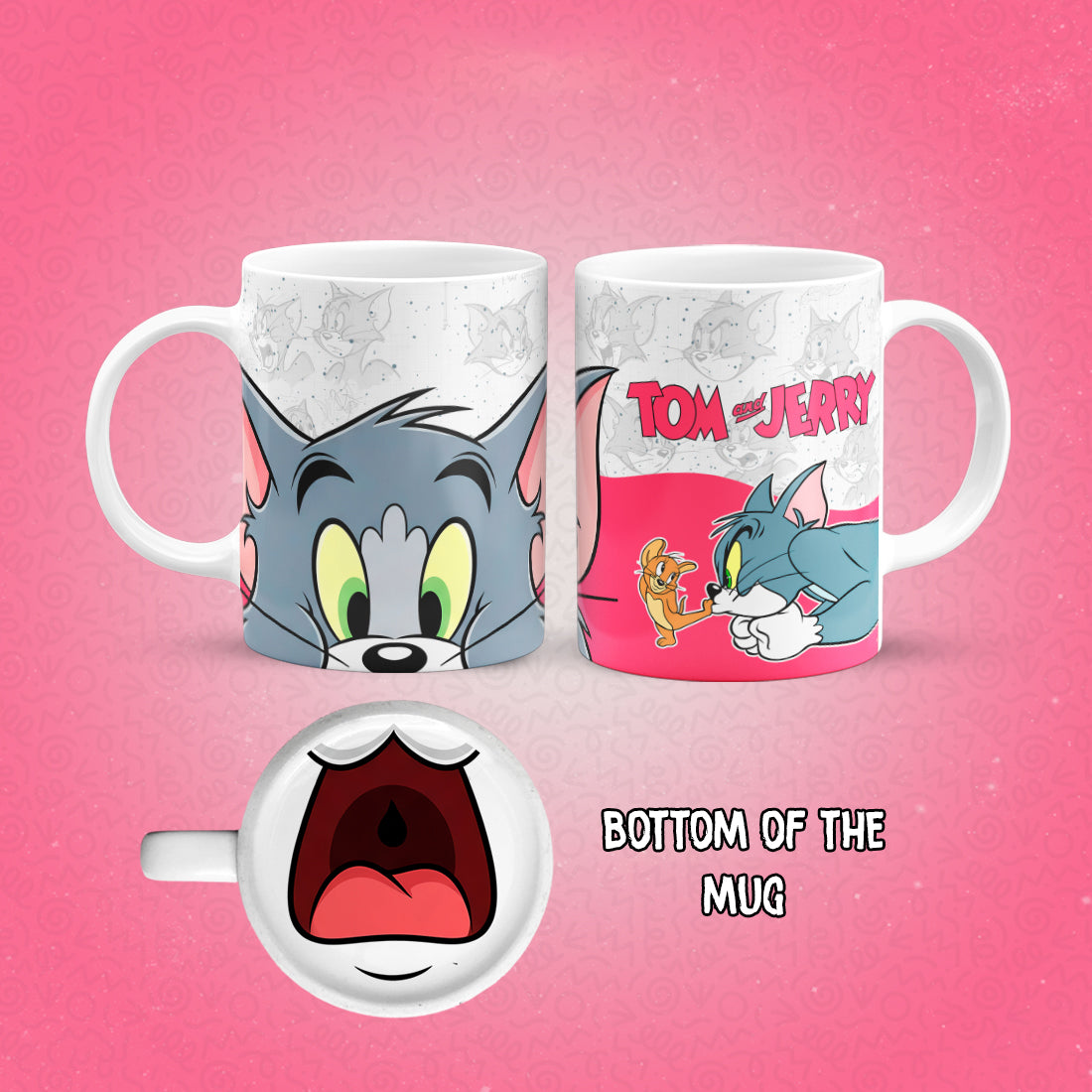 Tom and Jerry Mug Bottom Print