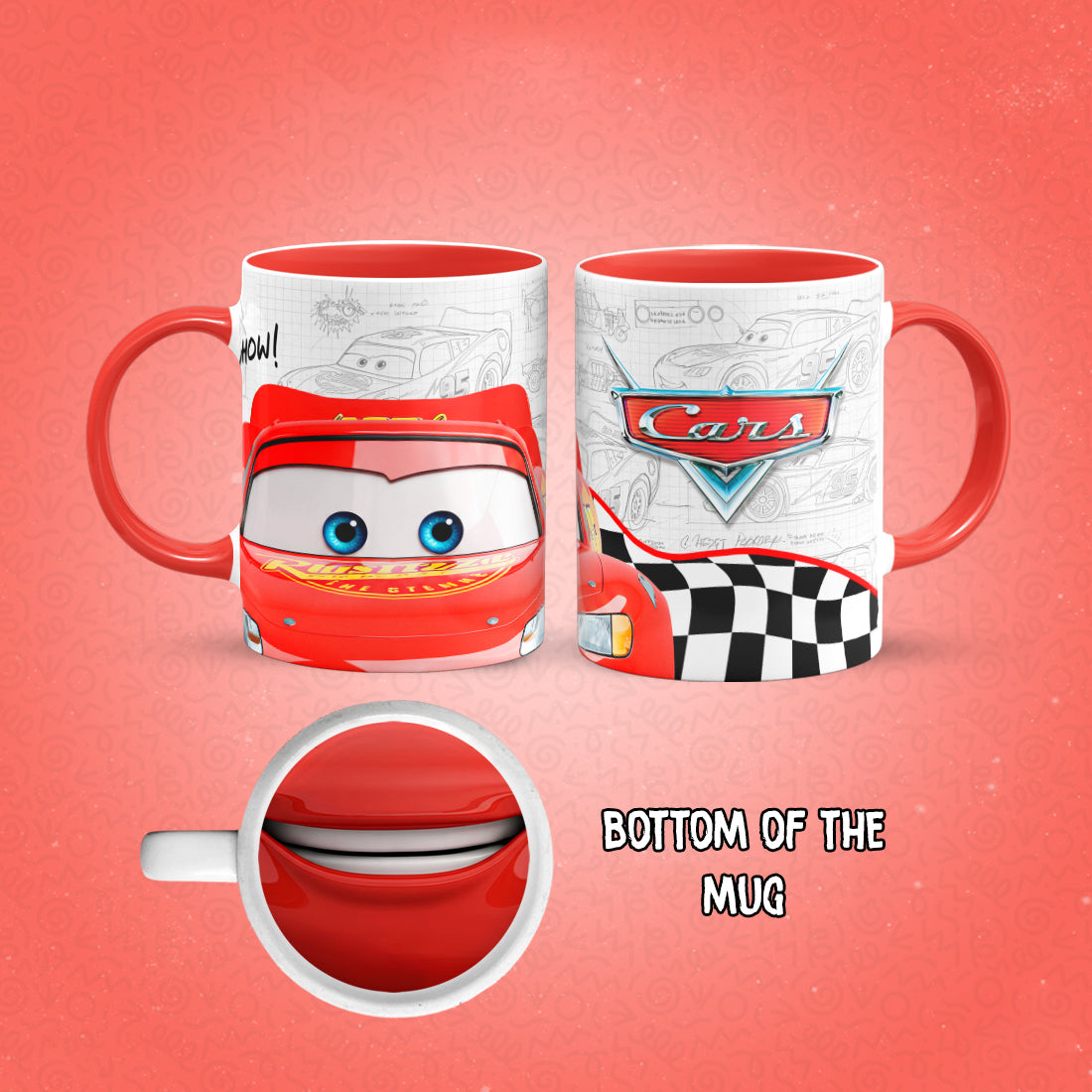 Cars Mug Bottom Print