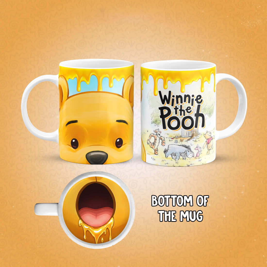 Pooh Mug Bottom Print