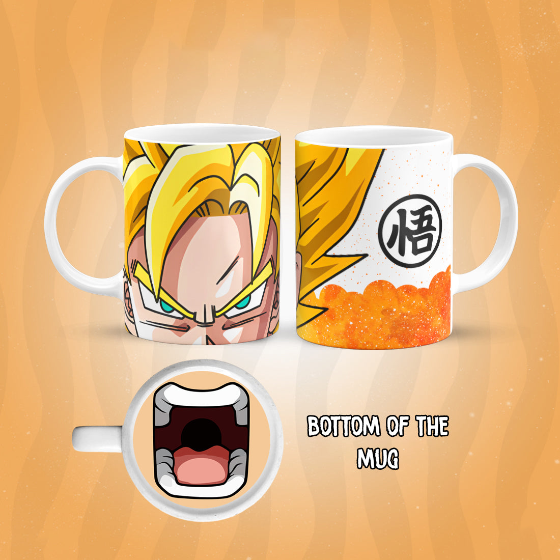 Dragon Ball Mug Bottom Print
