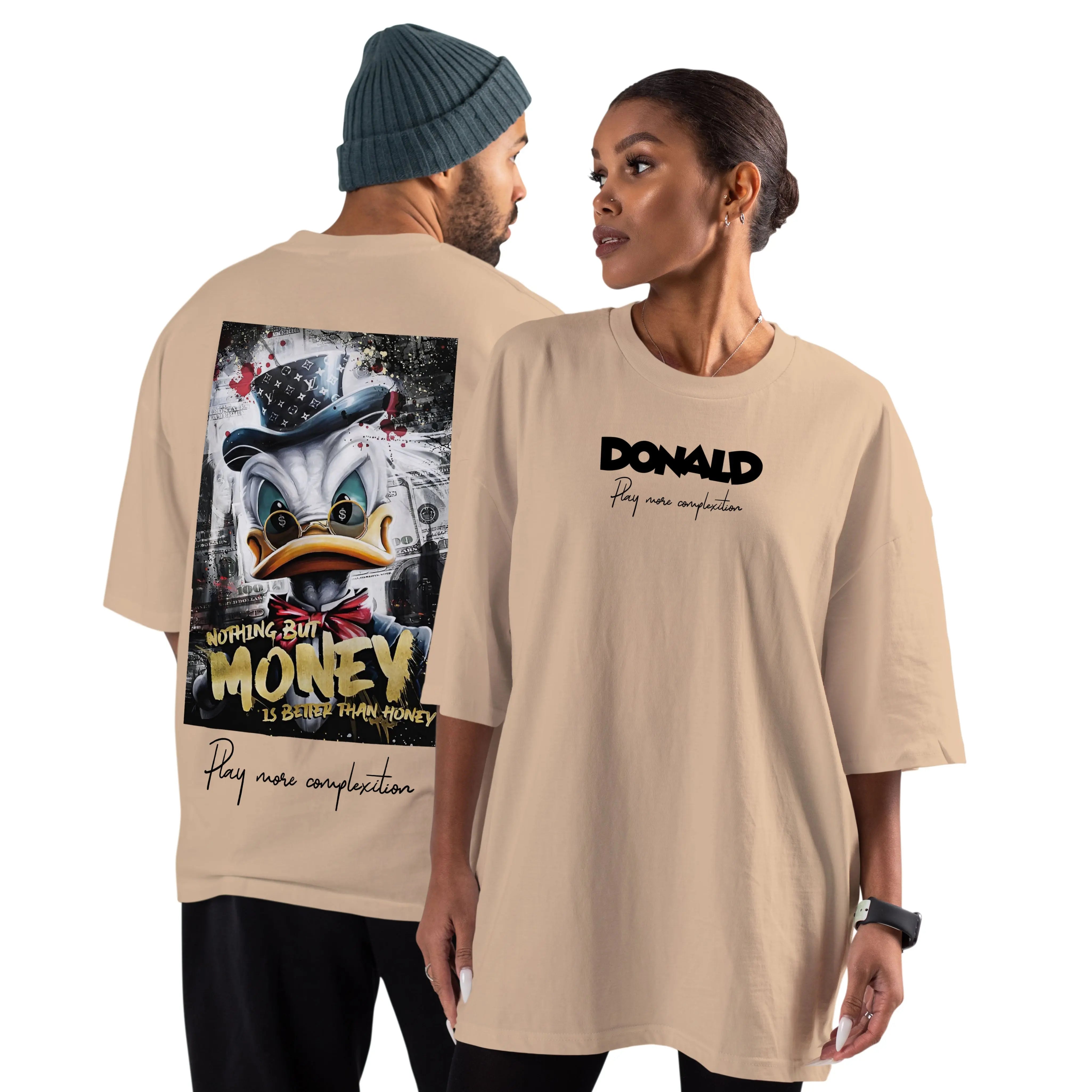 Oversized Cotton T-Shirt – Donald Print | Box Fit & Oversized Print n Go