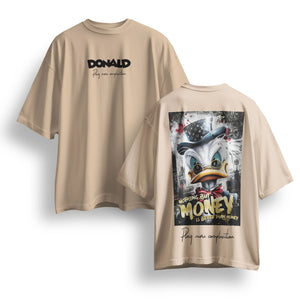 Oversized Cotton T-Shirt – Donald Print | Box Fit & Oversized Print n Go