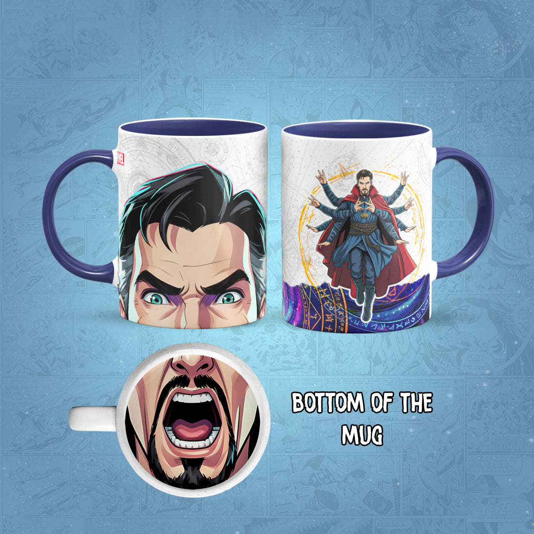 Dr Strange Mug Bottom Print