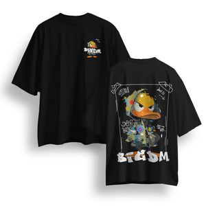 Oversized Cotton T-Shirt – Duck Print | Box-Fit & Oversized Print n Go