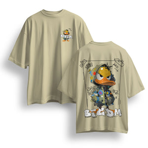 Oversized Cotton T-Shirt – Duck Print | Box-Fit & Oversized Print n Go