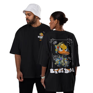 Oversized Cotton T-Shirt – Duck Print | Box-Fit & Oversized Print n Go