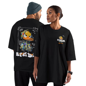 Oversized Cotton T-Shirt – Duck Print | Box-Fit & Oversized Print n Go
