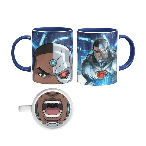 Cyborg Mug Bottom Print