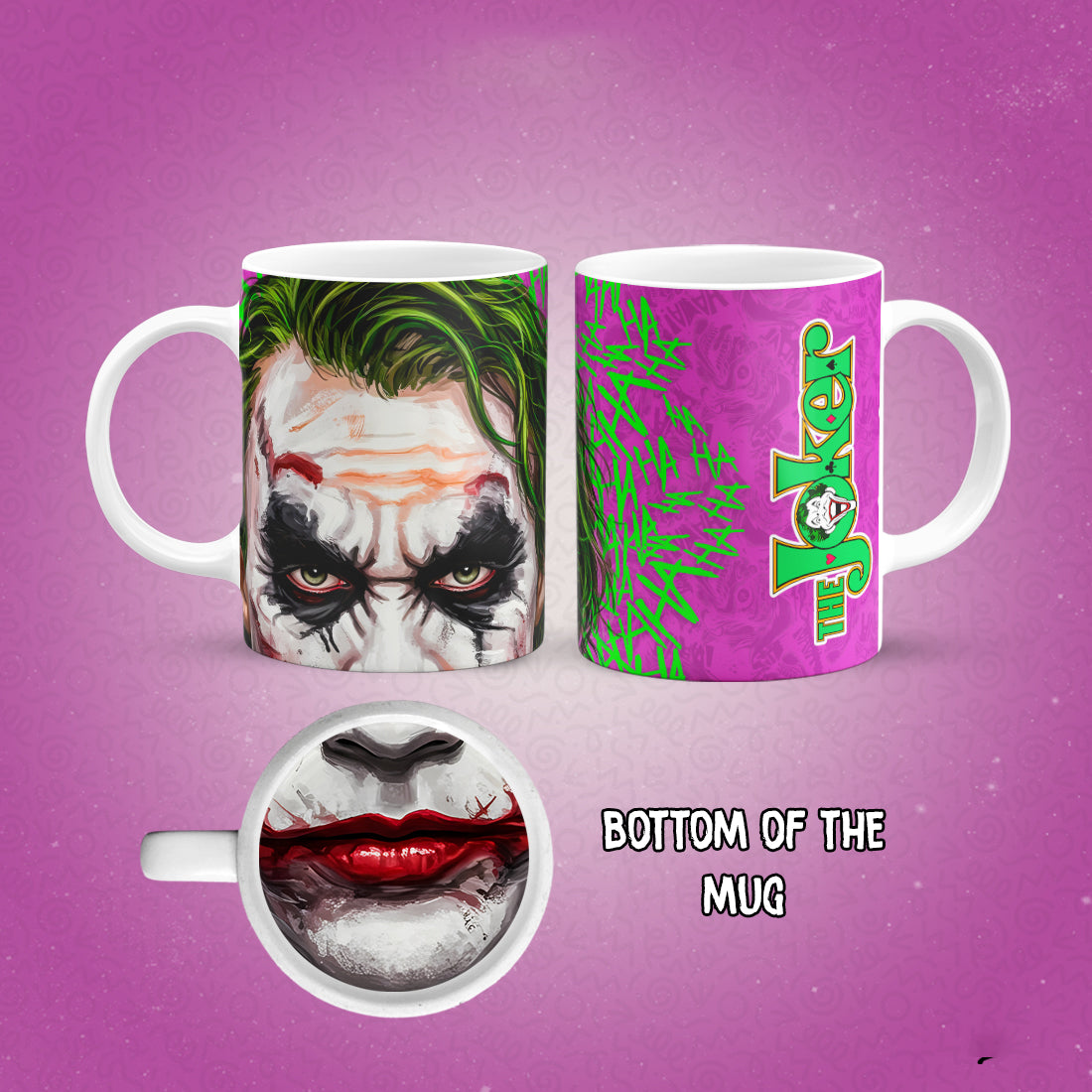 Joker Mug Bottom Print