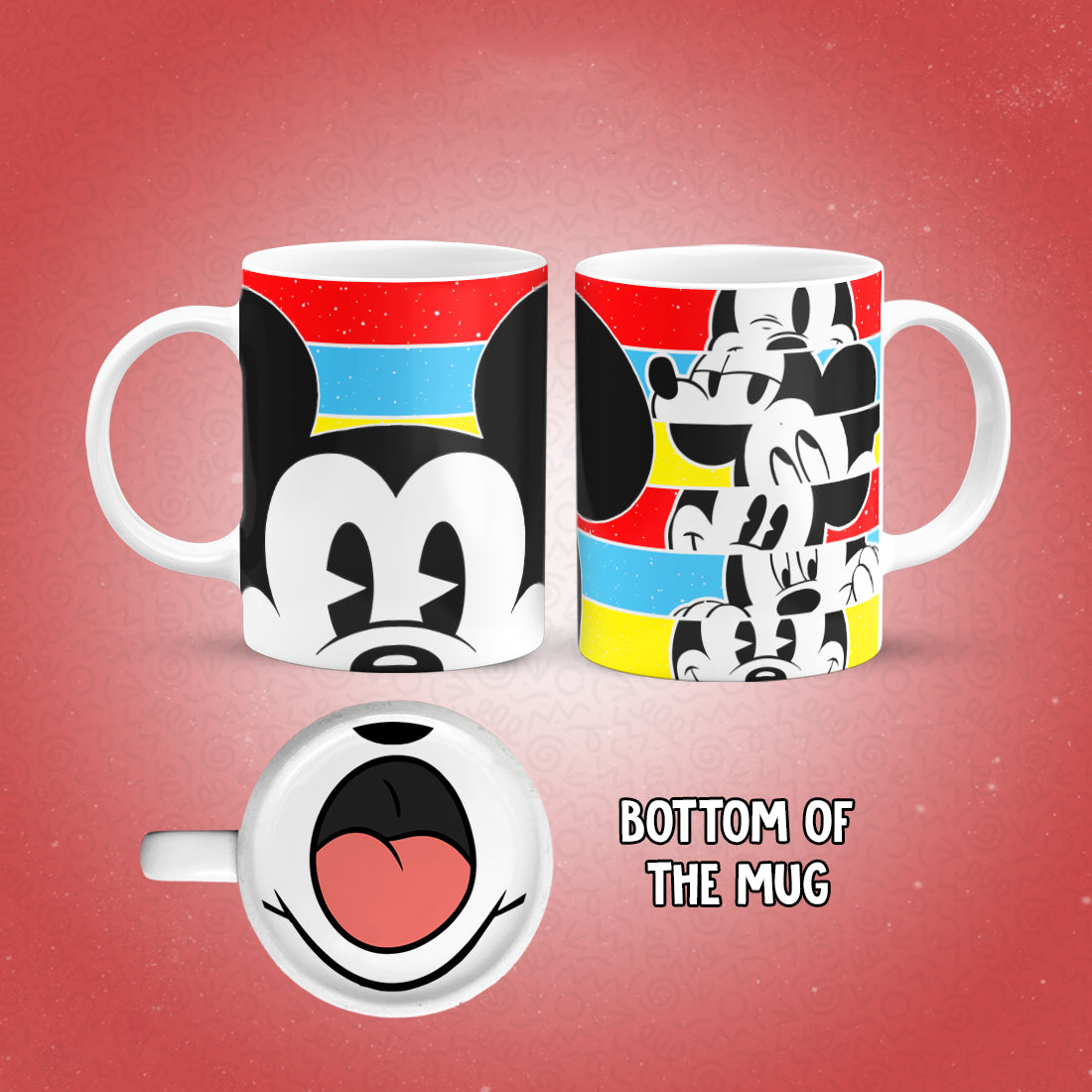 Mickey mouse Mug Bottom Print