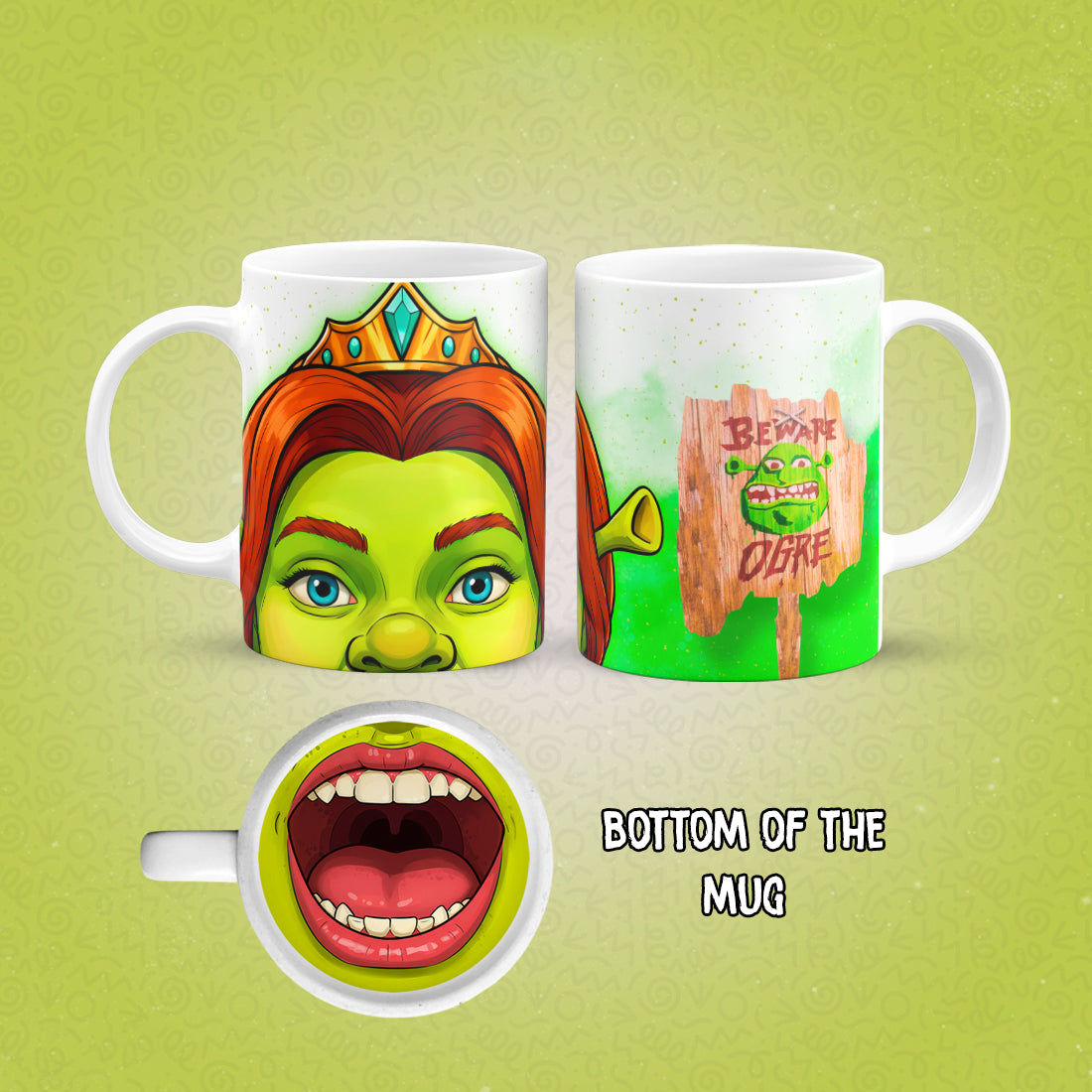 Shrek's Family Mug Bottom Print