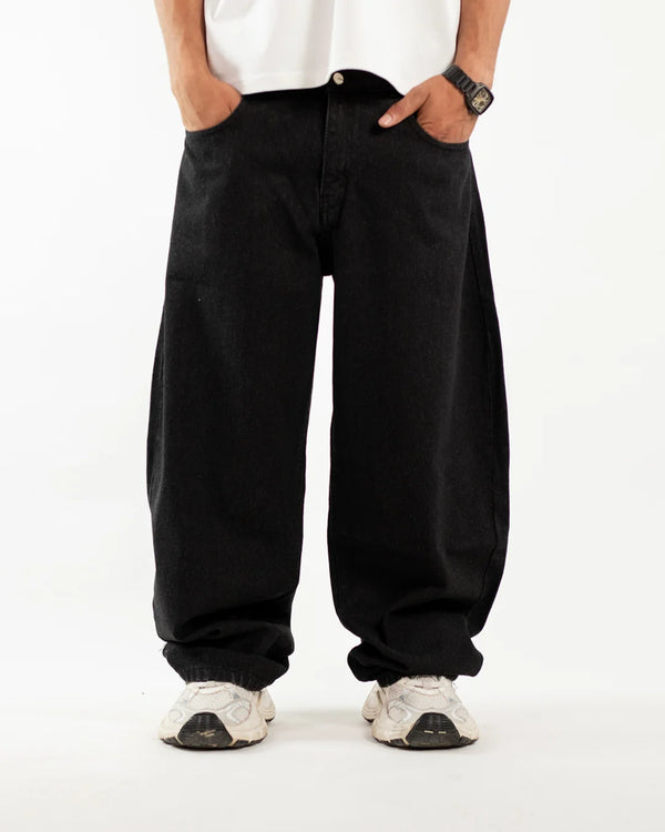 BALLOON DENIM - BLACK