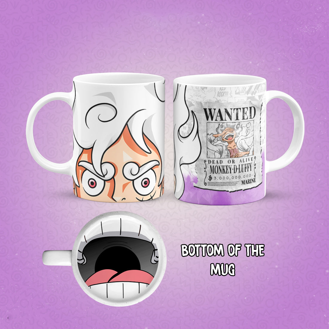 Luffy Mug Bottom Print
