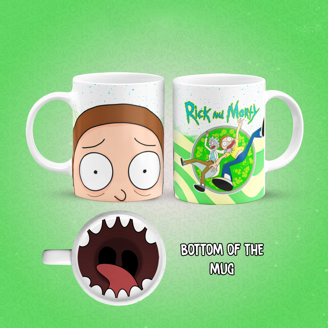 Rick & Morty Mug Bottom Print