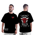Oversized Cotton T-Shirt – Chicago Bulls Print | Box-Fit & Oversized