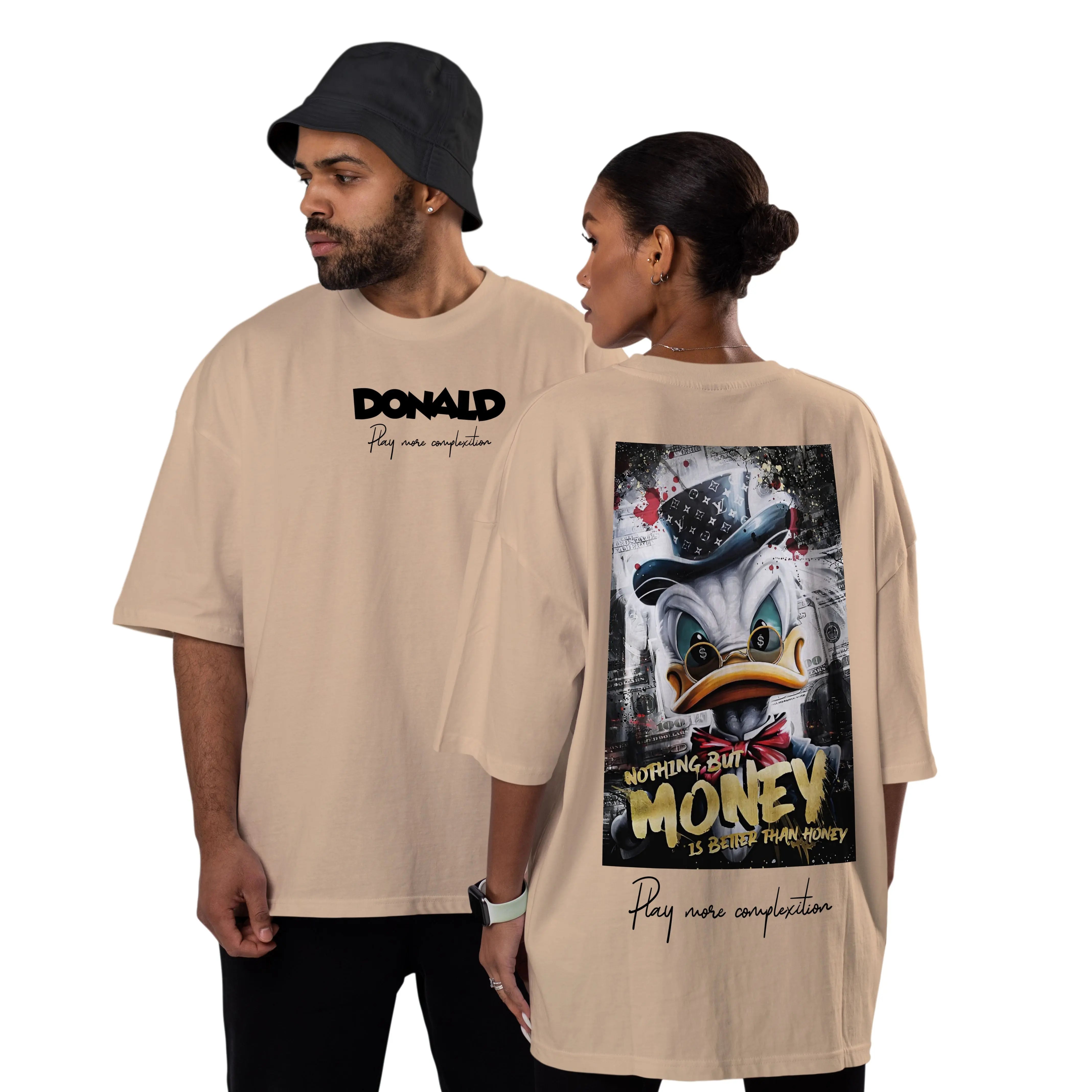 Oversized Cotton T-Shirt – Donald Print | Box Fit & Oversized Print n Go