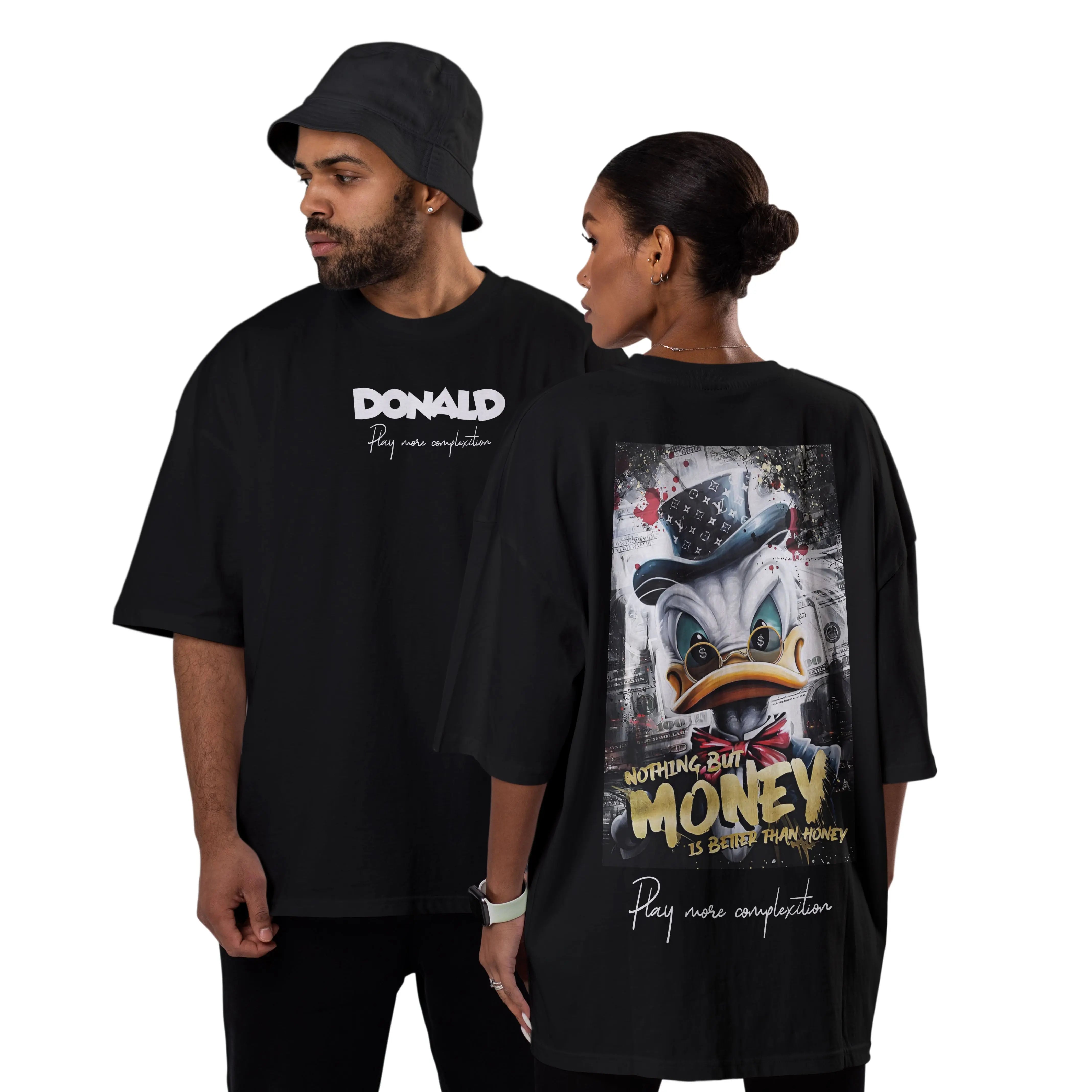Oversized Cotton T-Shirt – Donald Print | Box Fit & Oversized Print n Go
