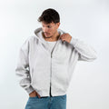 BOXY ZIP UP - GRAY