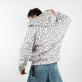 LEOPARD ZIP UP - WHITE