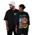 Oversized Cotton T-Shirt – Eat healthy Print | Box-Fit & Oversized