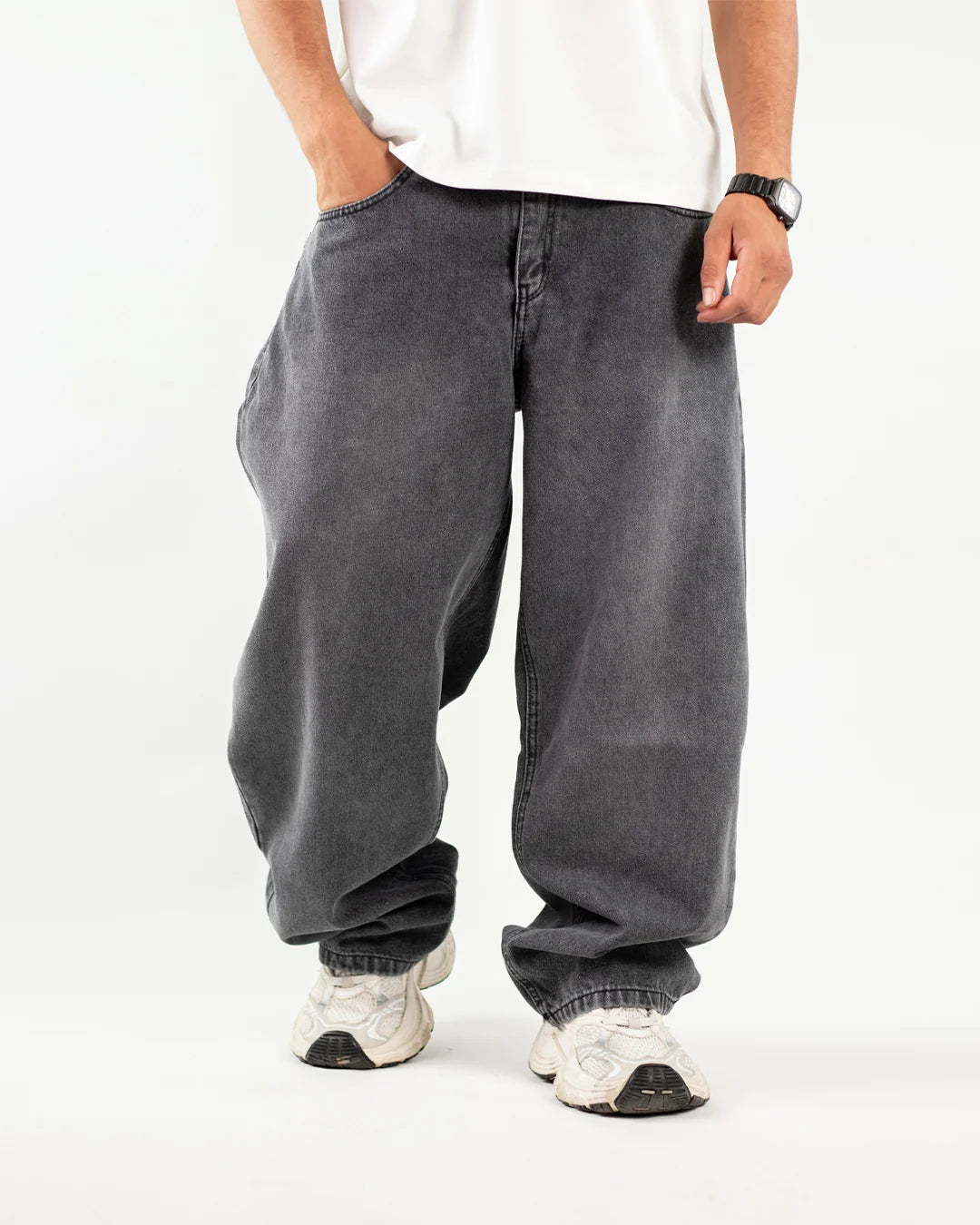 BALLOON DENIM - ACID GRAY
